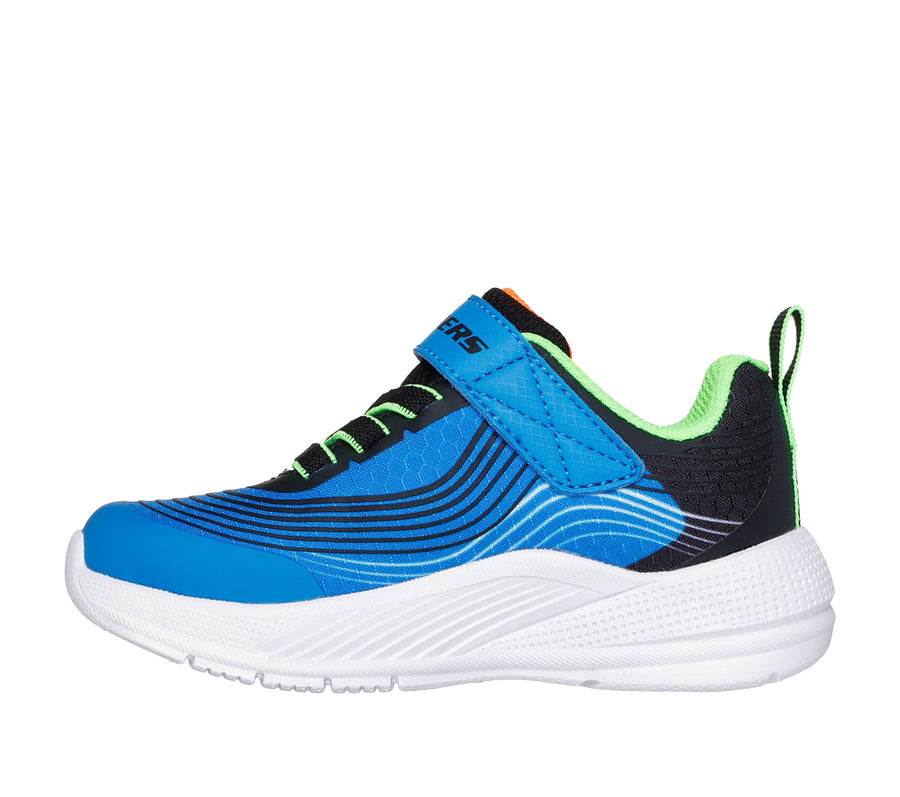 Skechers Microspec Advance 403926N Boys Blue / Lime Trainer