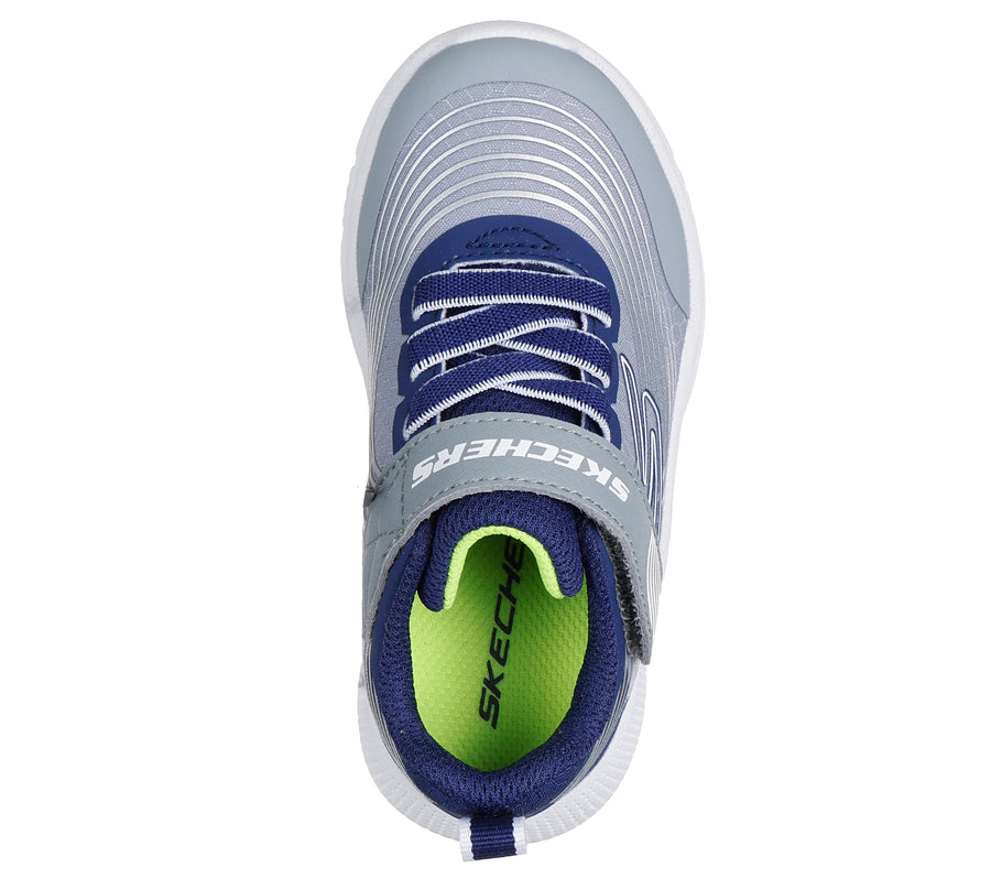 Skechers Microspec Advance 403926N Boys Navy / Light Grey Trainer