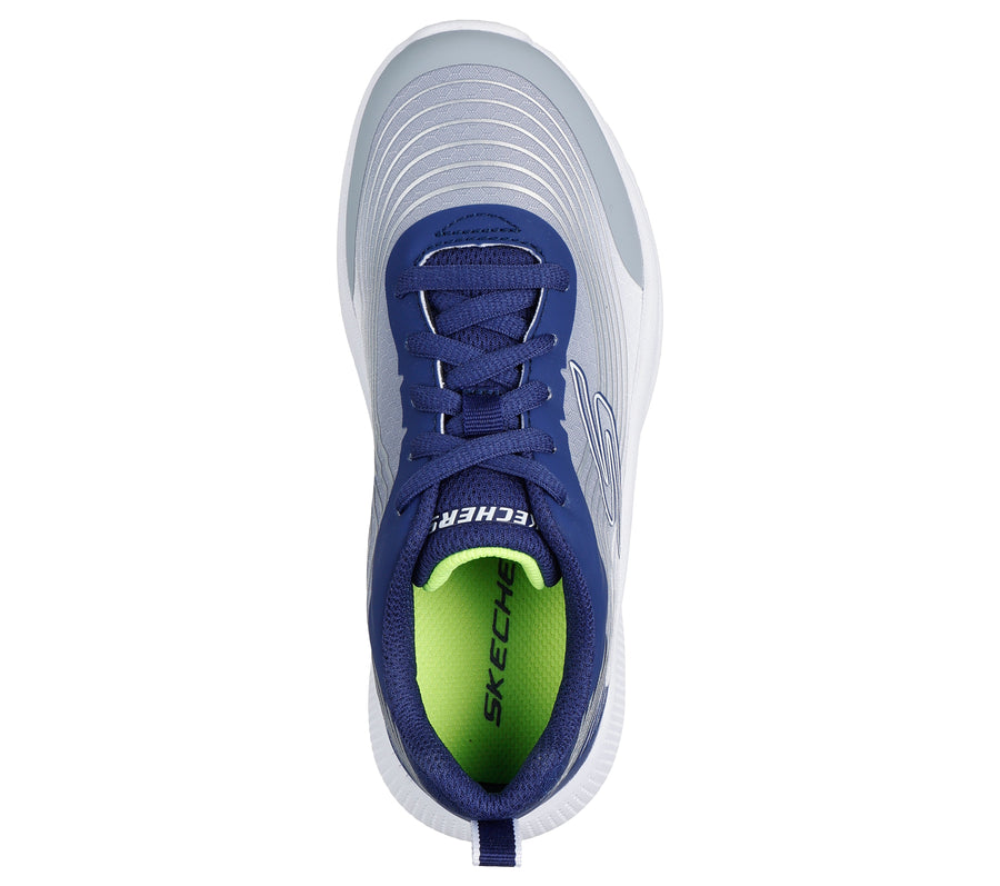 Skechers Microspec Advance 403927L Boys Navy / Lt Grey Trainer