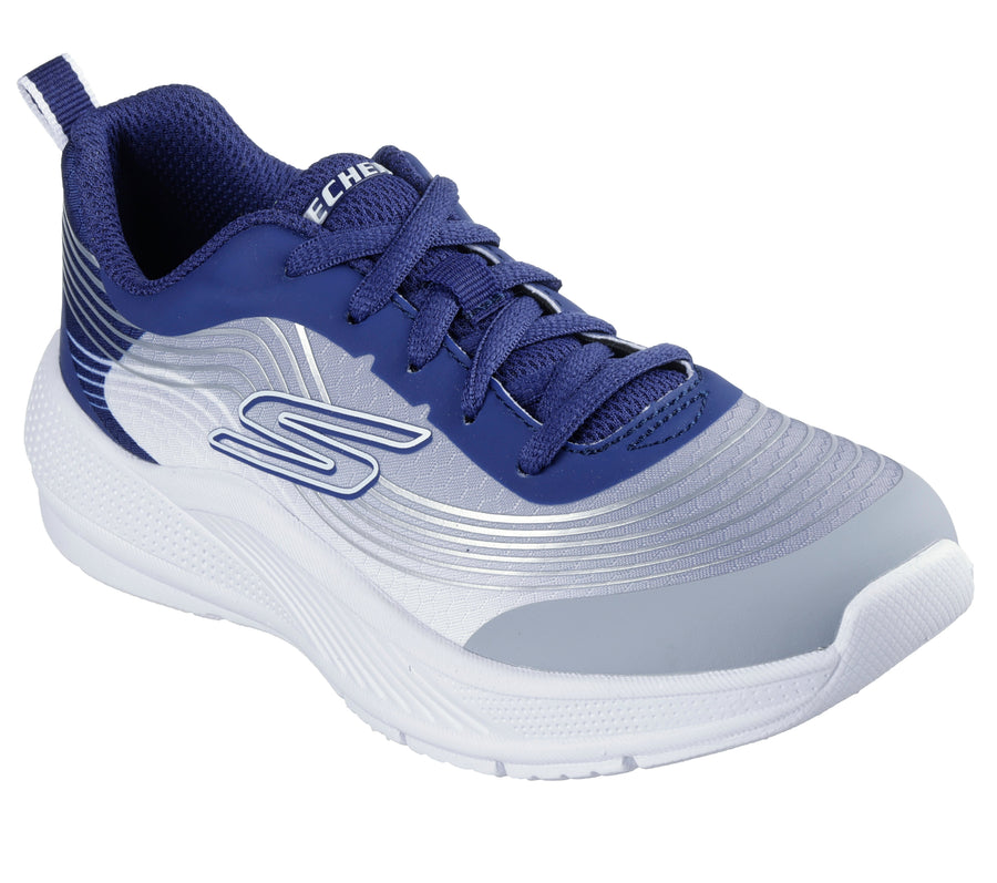 Skechers Microspec Advance 403927L Boys Navy / Lt Grey Trainer