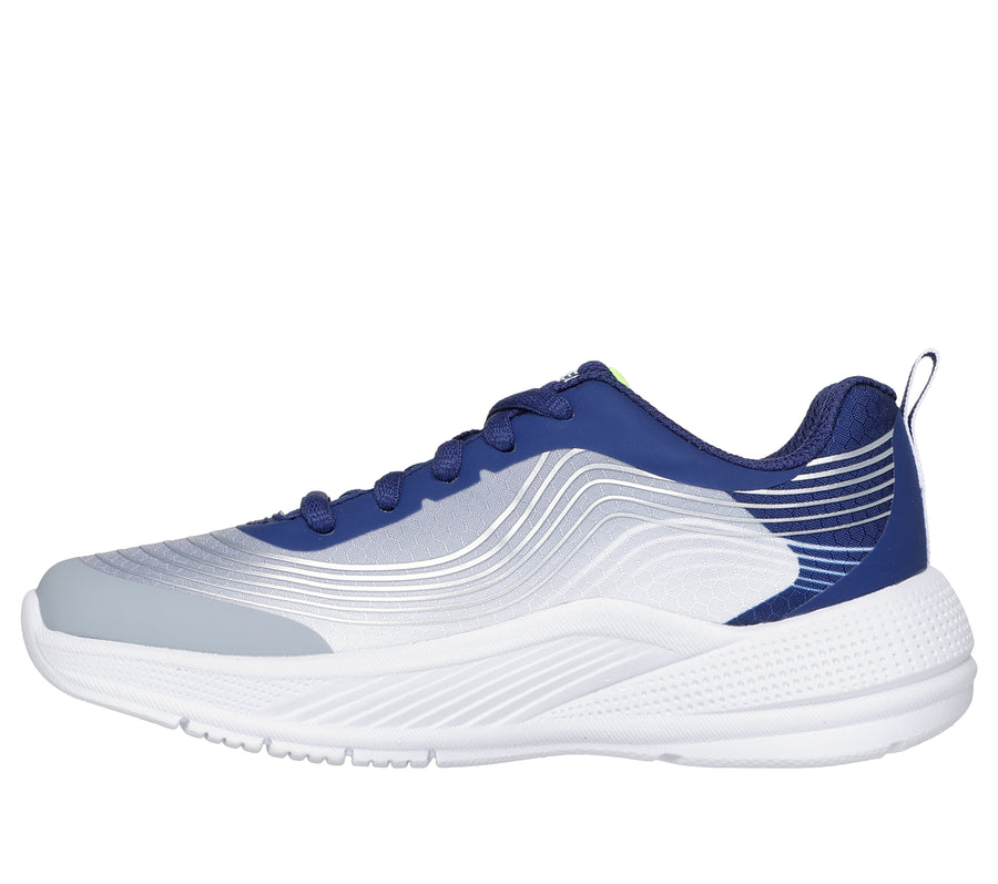 Skechers Microspec Advance 403927L Boys Navy / Lt Grey Trainer