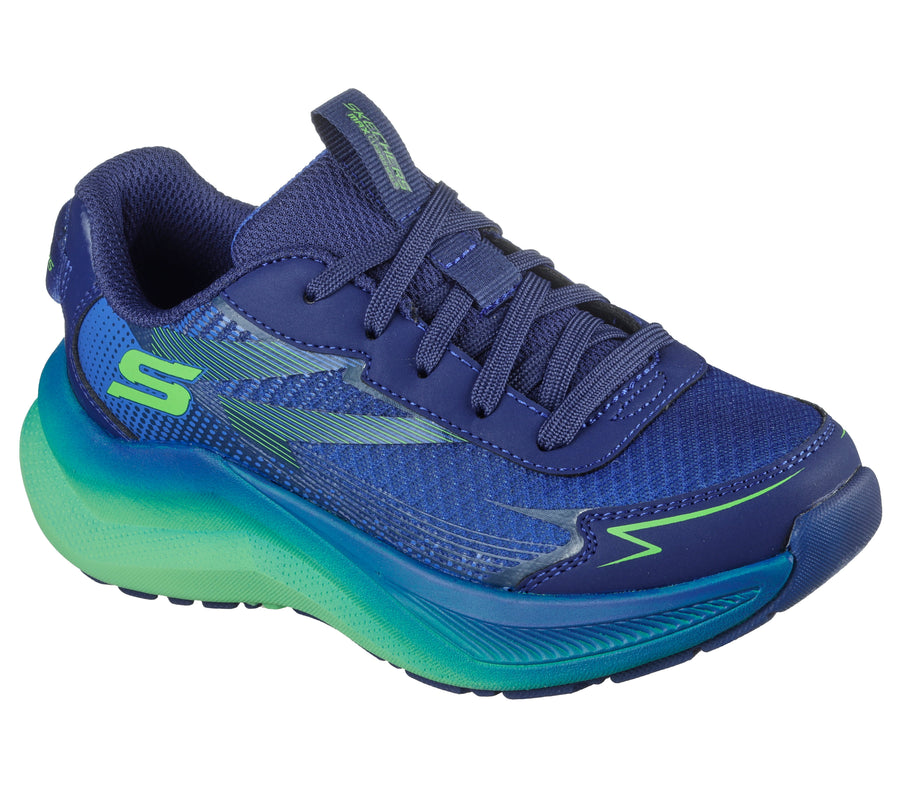 Skechers Max Cushioning Ascent 404023L Boys Navy / Lime Trainer