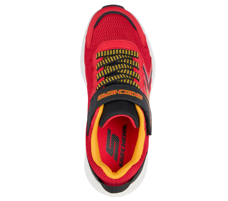 Skechers Microspec Tread 404115L Boys Red / Black Trainer