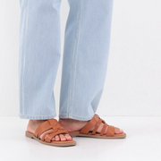 Tamaris 1-27103-42 455 Ladies Tan Leather Mules Sandals