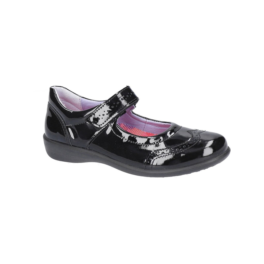 Ricosta Beryl 50 8500402/093 Black Patent School Shoes Medium