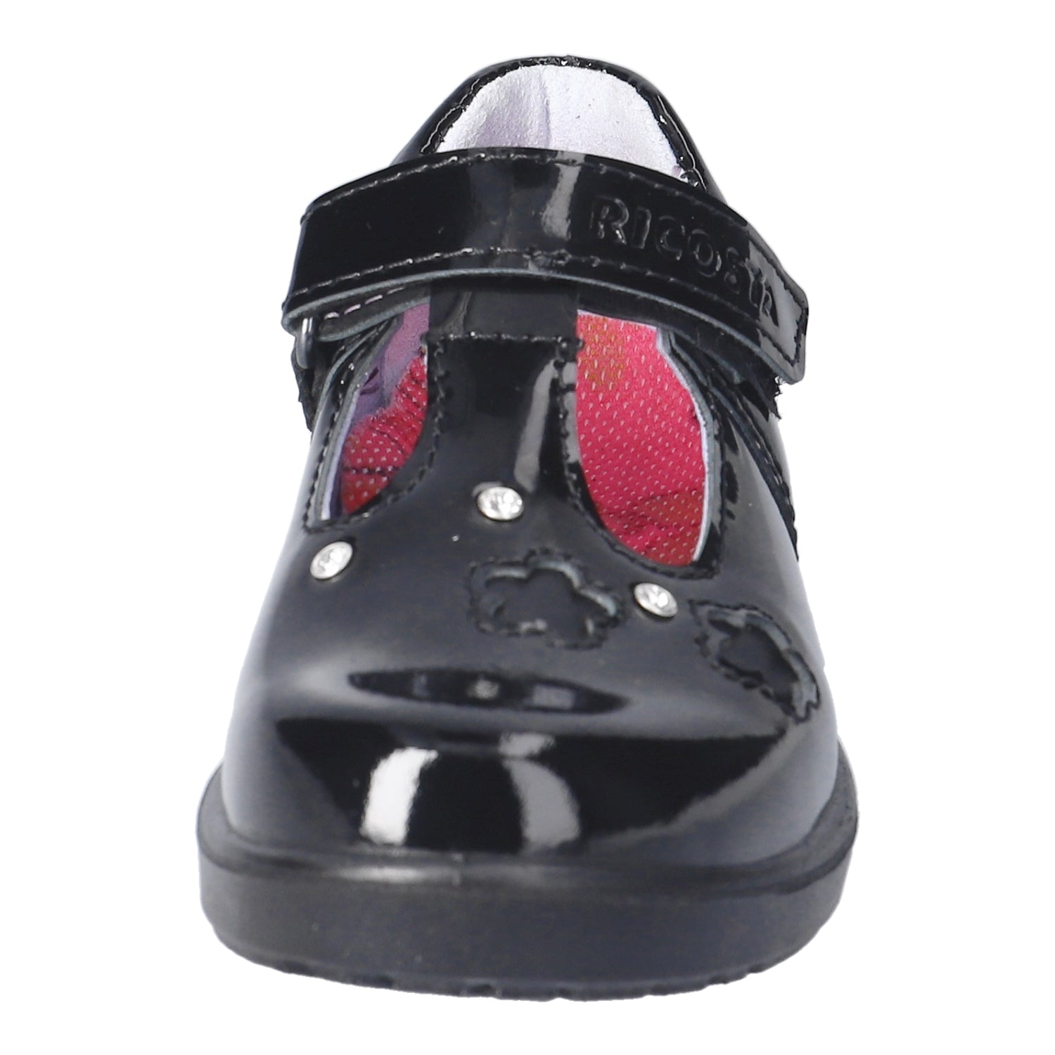 Ricosta Leona 50 8600602/093 Black Patent School Shoes
