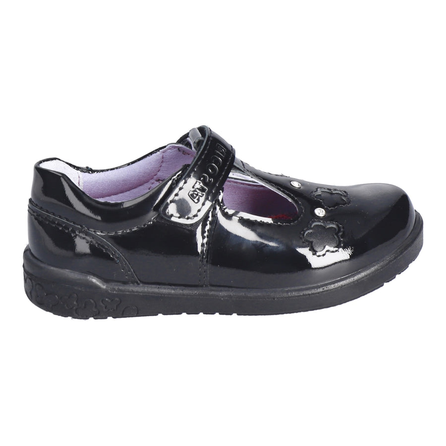 Ricosta Leona 50 8600602/093 Black Patent School Shoes