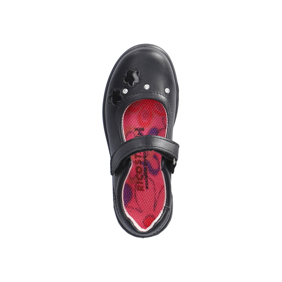 Ricosta Leya 50 8600702/090 Black School Shoes
