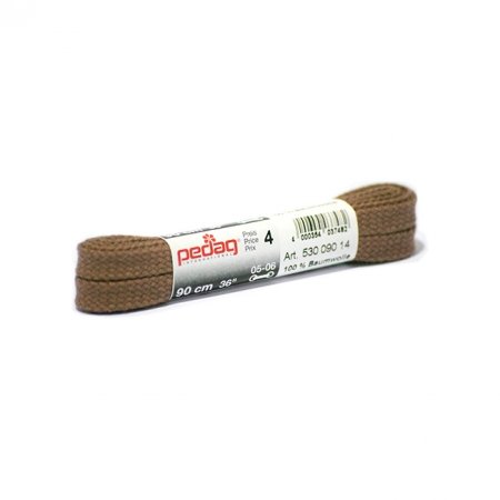 Pedag 90cm Flat Light Brown Laces 530 090 03