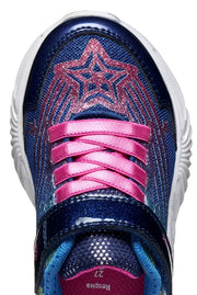 Geox J Assister Girl J56E9B Blue / Multicolour Girls Trainer