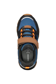 Geox J MAGNETAR B.B J463ZB 050FU C0948 Boys Navy / Brown Trainer