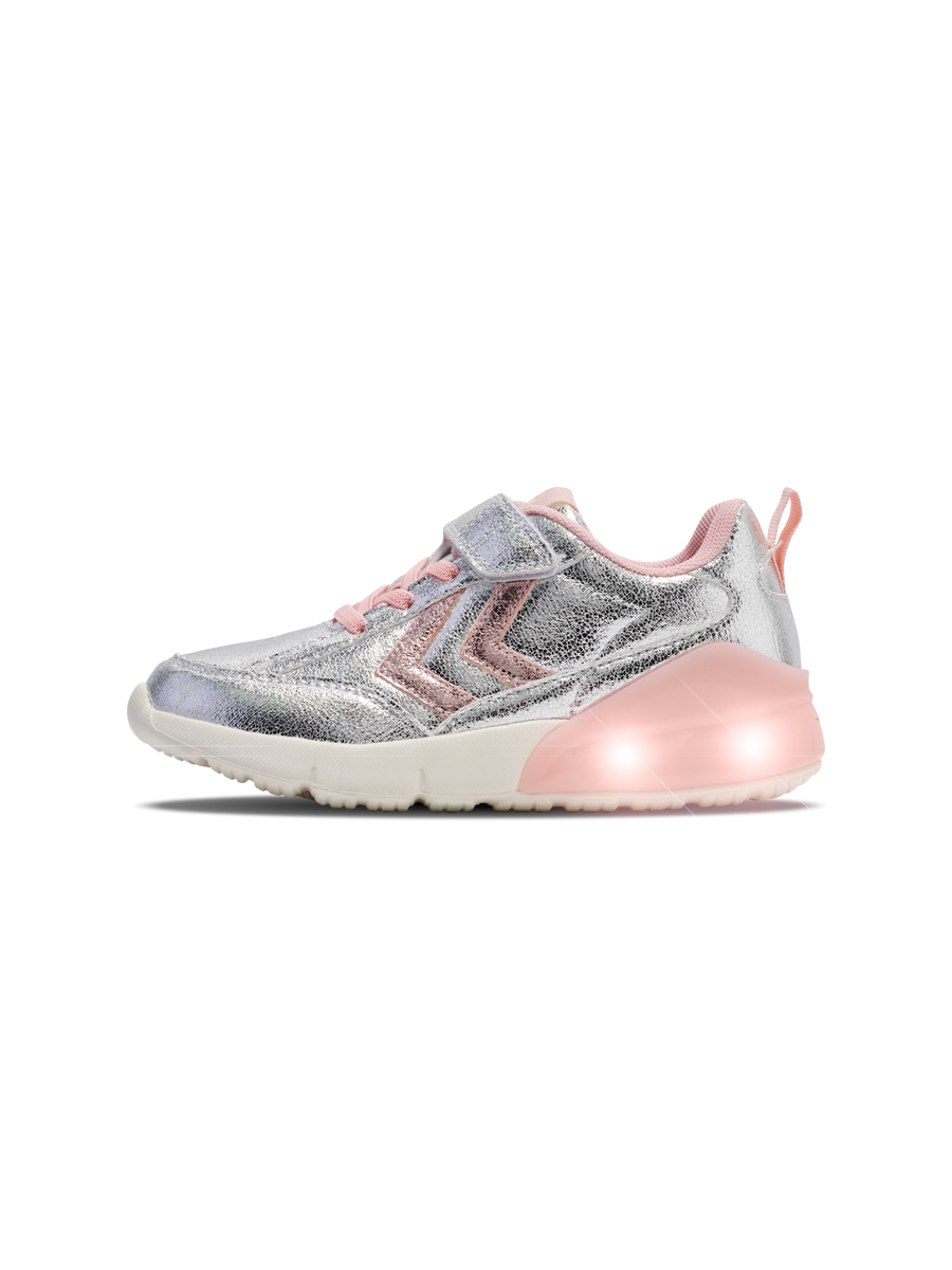 Hummel Daylight Glitter Jr Girls Silver Trainer 224690