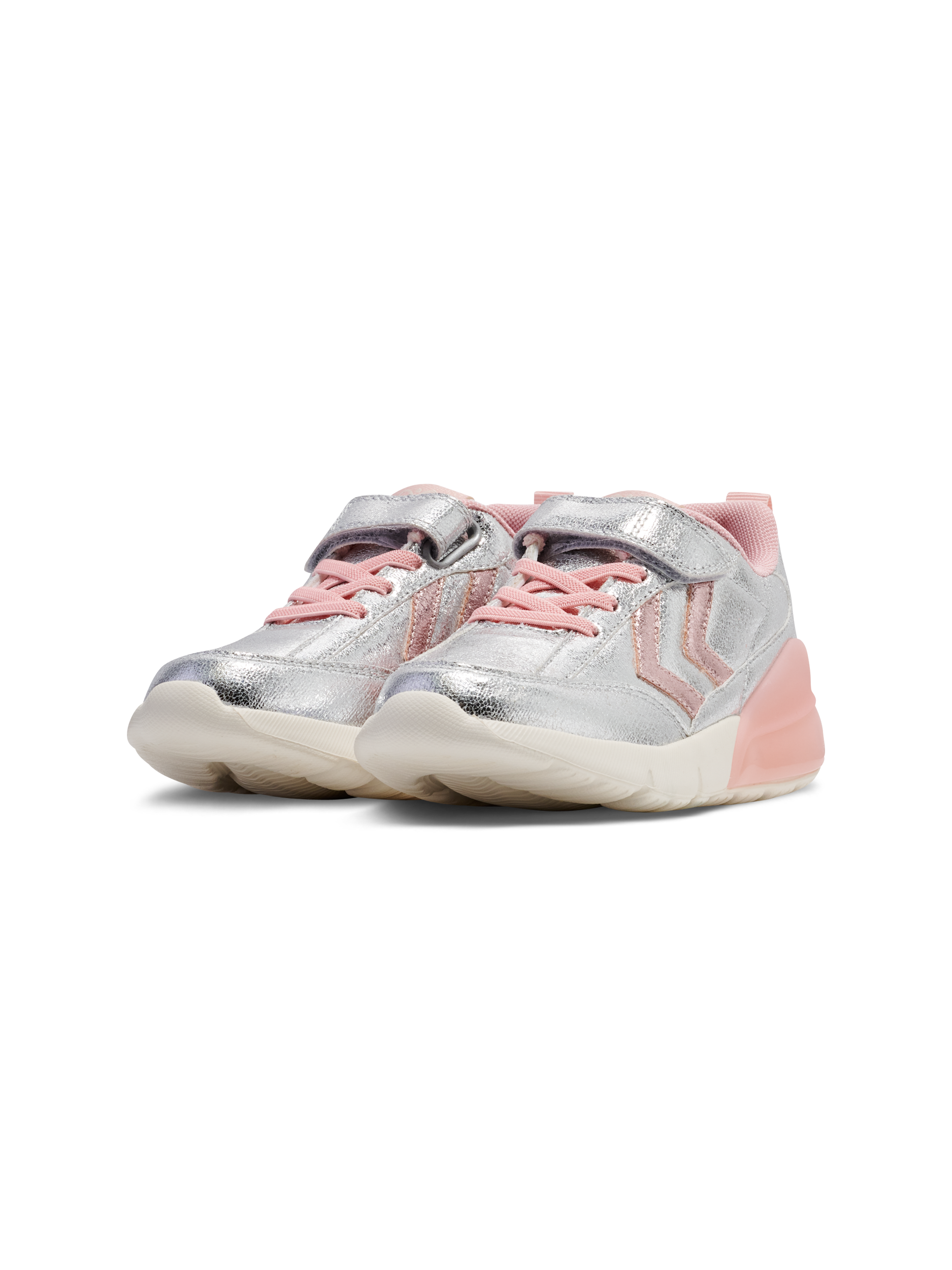 Hummel Daylight Glitter Jr Girls Silver Trainer 224690