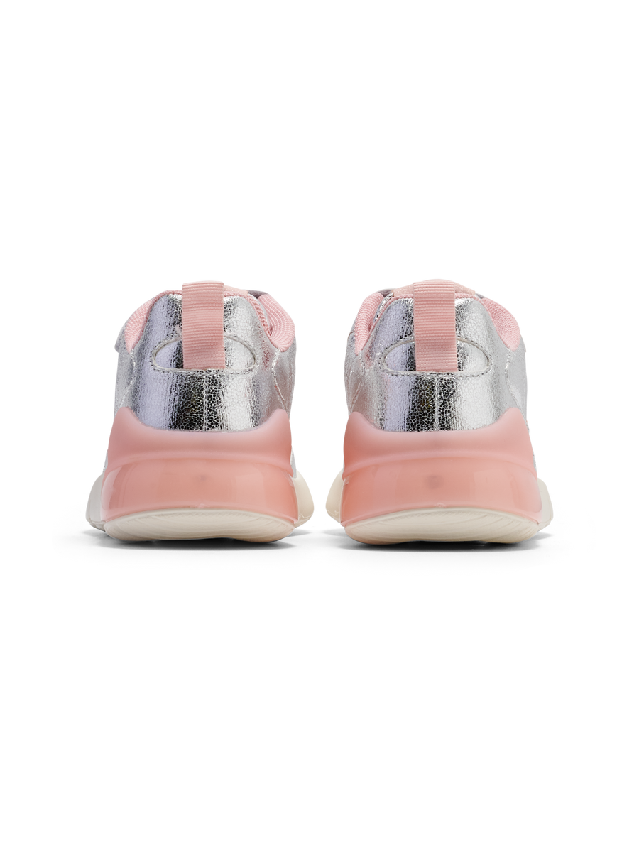 Hummel Daylight Glitter Jr Girls Silver Trainer 224690