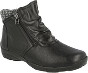 DB Shoes Stoke Black Stretch Ladies 2V Boot