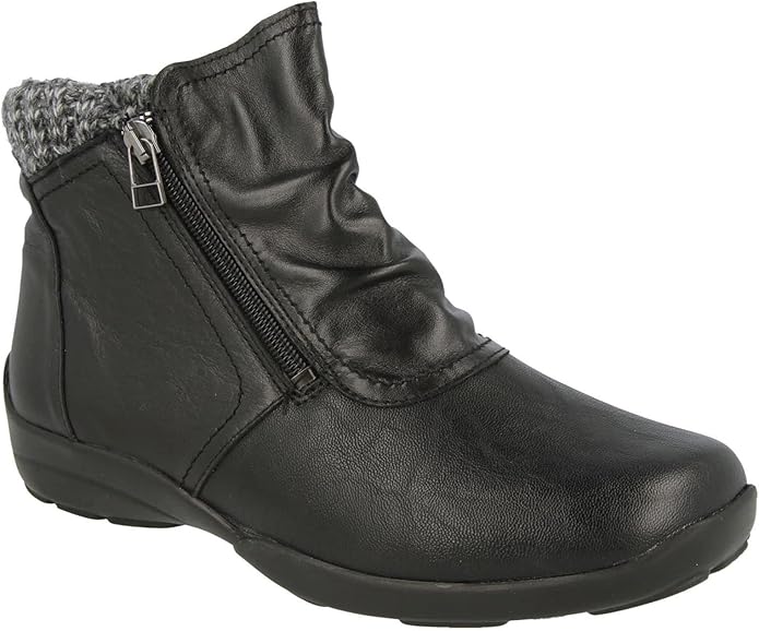 DB Shoes Stoke Black Stretch Ladies 2V Boot
