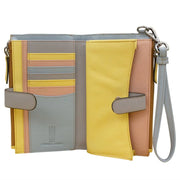 AP-7422/PASTEL Leather Phone Wallet Wristlet