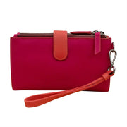 AP-7422/SUNSET Leather Phone Wallet Wristlet