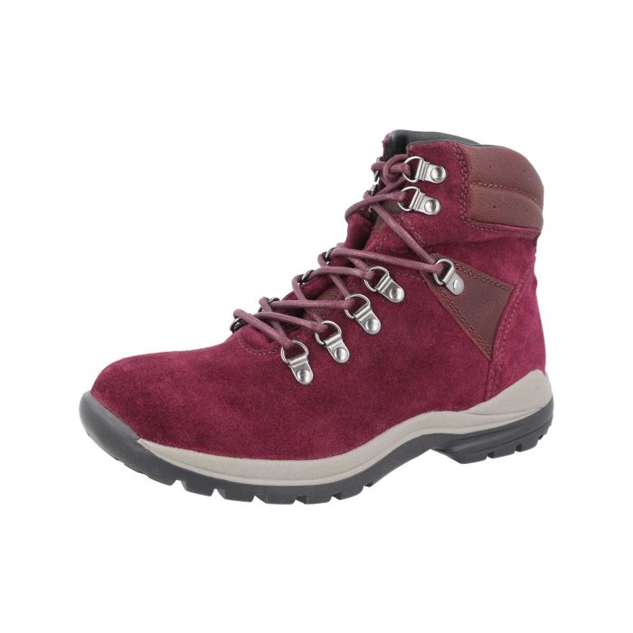 DB Shoes Nebraska 75123W Ladies Waterproof 2V Wineberry Suede Boot