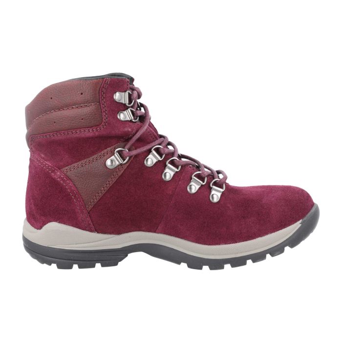 DB Shoes Nebraska 75123W Ladies Waterproof 2V Wineberry Suede Boot