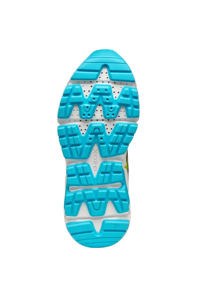 Geox J FLEXYPER PLUS J56MVB 0FU54 Boys Black / Lt Blue Trainer