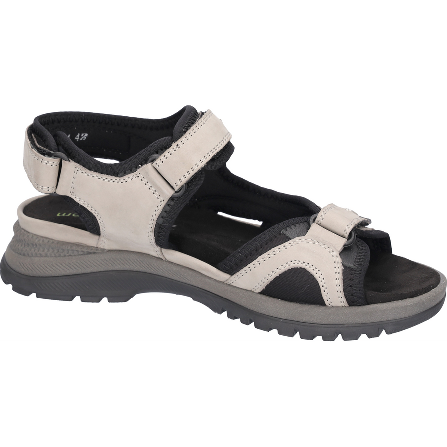 Waldlaufer H-Sora 769004-100-003 Ladies Black Grey Sandals