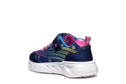 Geox J Assister Girl J56E9B Blue / Multicolour Girls Trainer