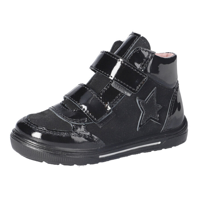 Ricosta Cathy Leather Black School Boot 7303802-090