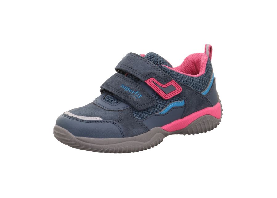 Superfit 1-006391-8010 Storm Blue / Rosa  Girls Trainer