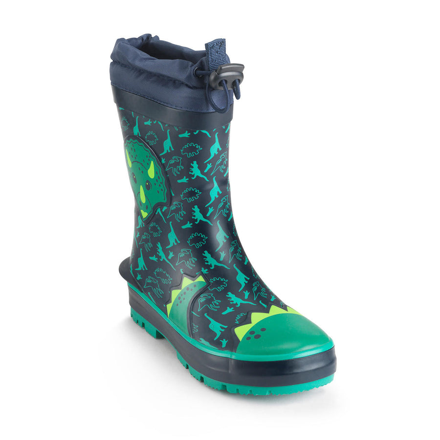 Start-Rite Big Puddle 9934_9 Navy Dinosaur Wellingtons