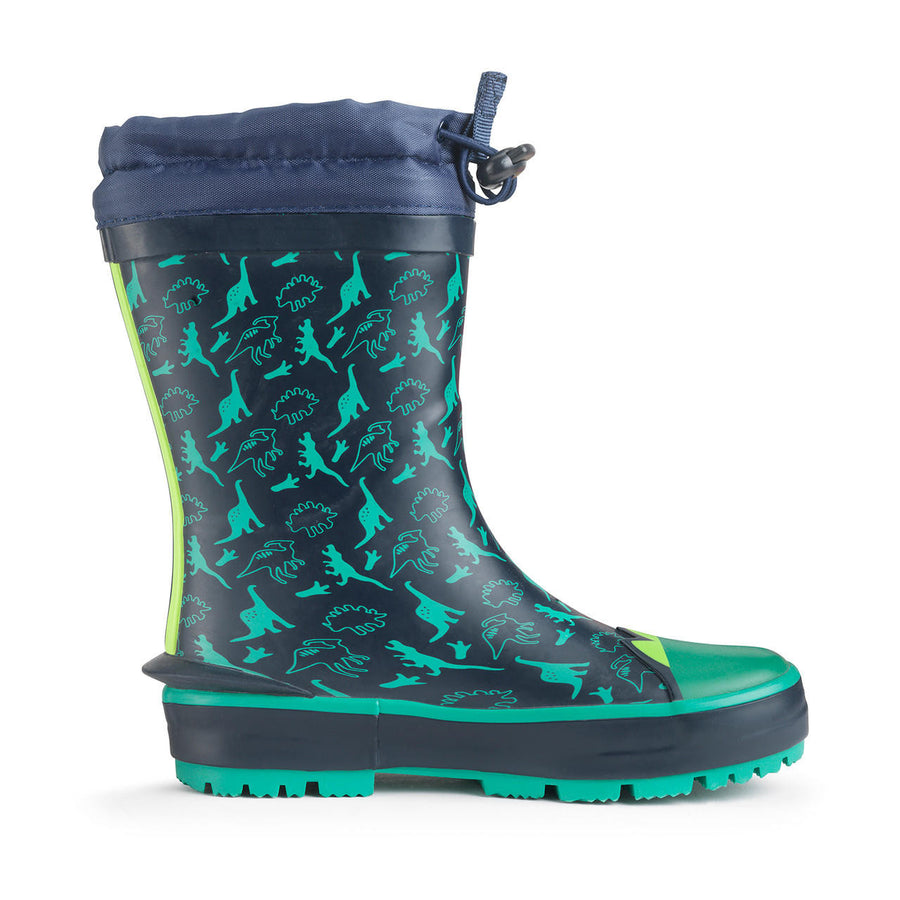 Start-Rite Big Puddle 9934_9 Navy Dinosaur Wellingtons