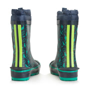 Start-Rite Big Puddle 9934_9 Navy Dinosaur Wellingtons