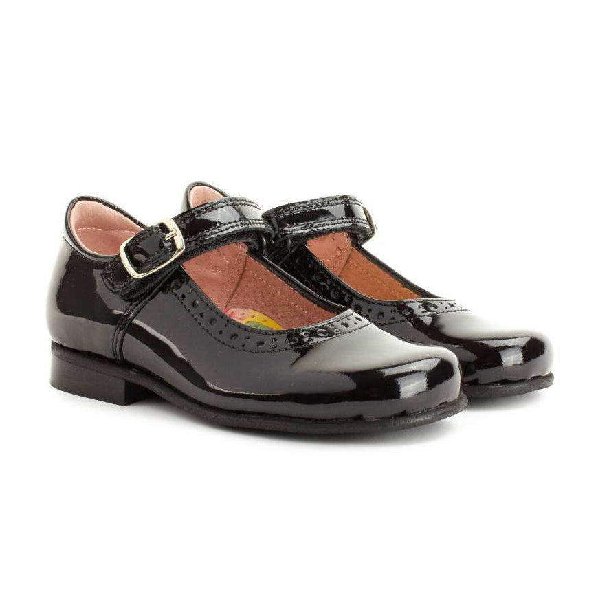 Petasil ANNA 5860-321 Black Patent School Shoes