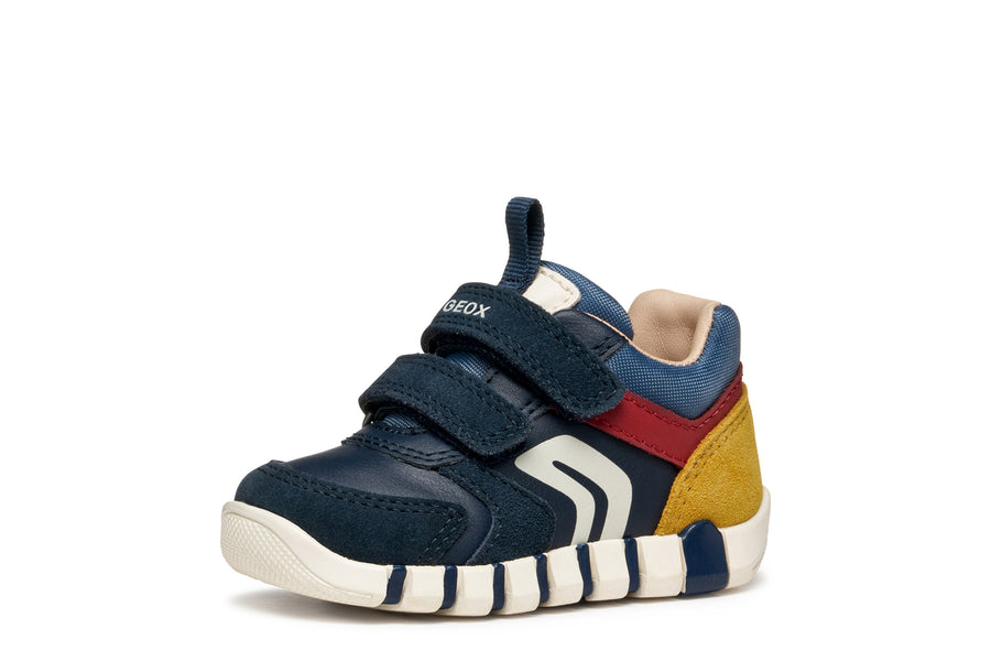 Geox B Iupidoo B3555D 05422 C4244 Navy / Dark Red Boys Trainer