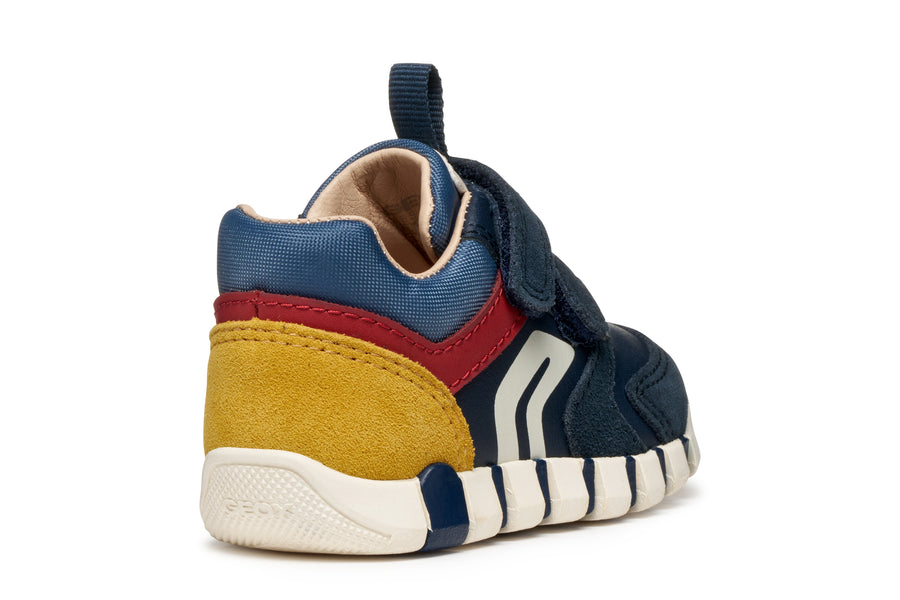 Geox B Iupidoo B3555D 05422 C4244 Navy / Dark Red Boys Trainer