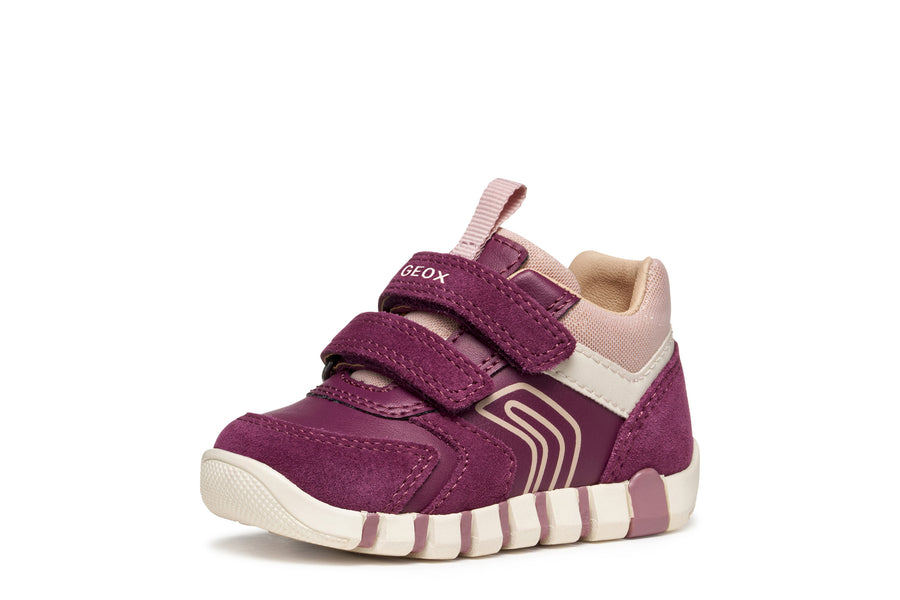 Geox B Iupidoo Girl B3558C 05422 Dk Purple / Rose Trainer