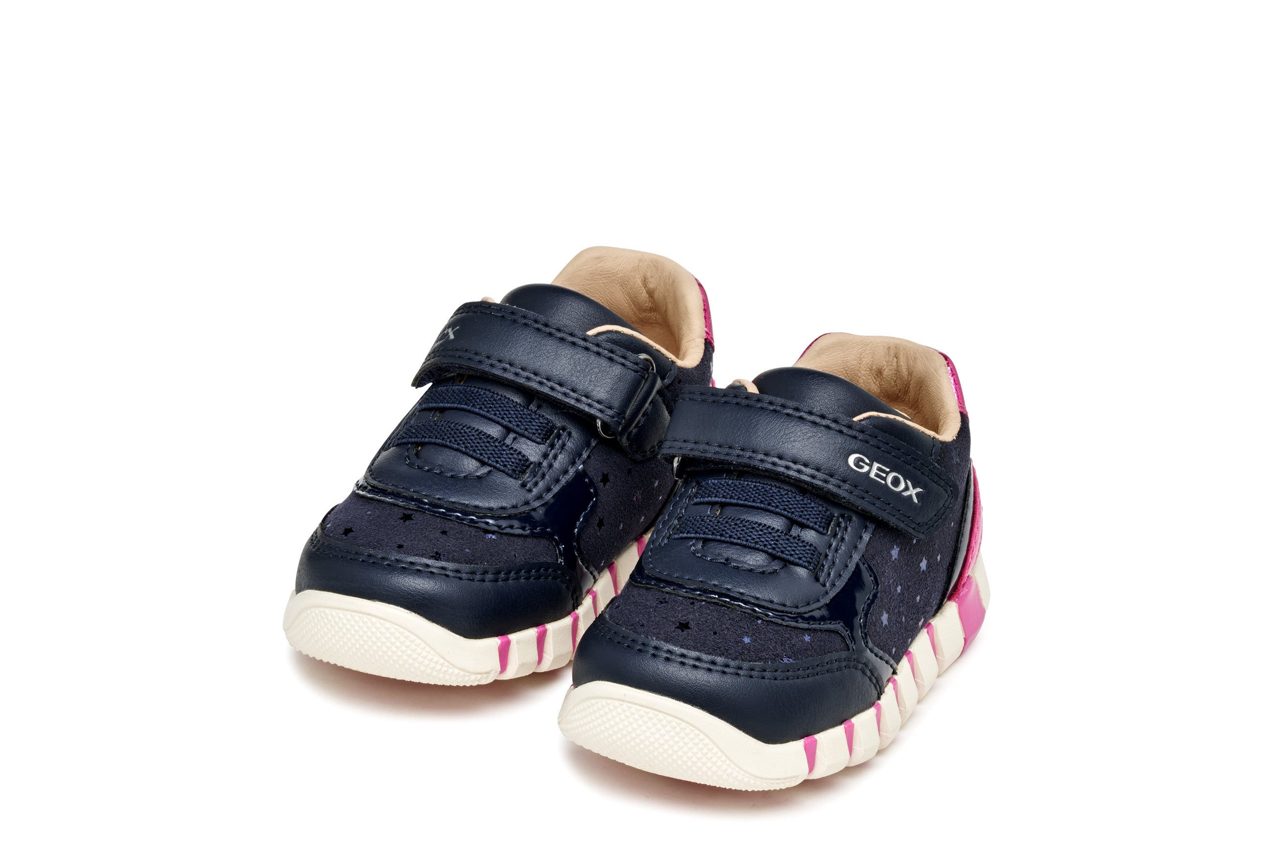 Geox B IUPIDOO GIRL B5658B 0DHBC Navy / Fuchsia Girls Trainer
