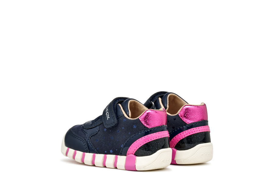 Geox B IUPIDOO GIRL B5658B 0DHBC Navy / Fuchsia Girls Trainer