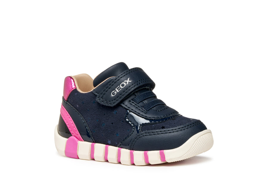 Geox B IUPIDOO GIRL B5658B 0DHBC Navy / Fuchsia Girls Trainer