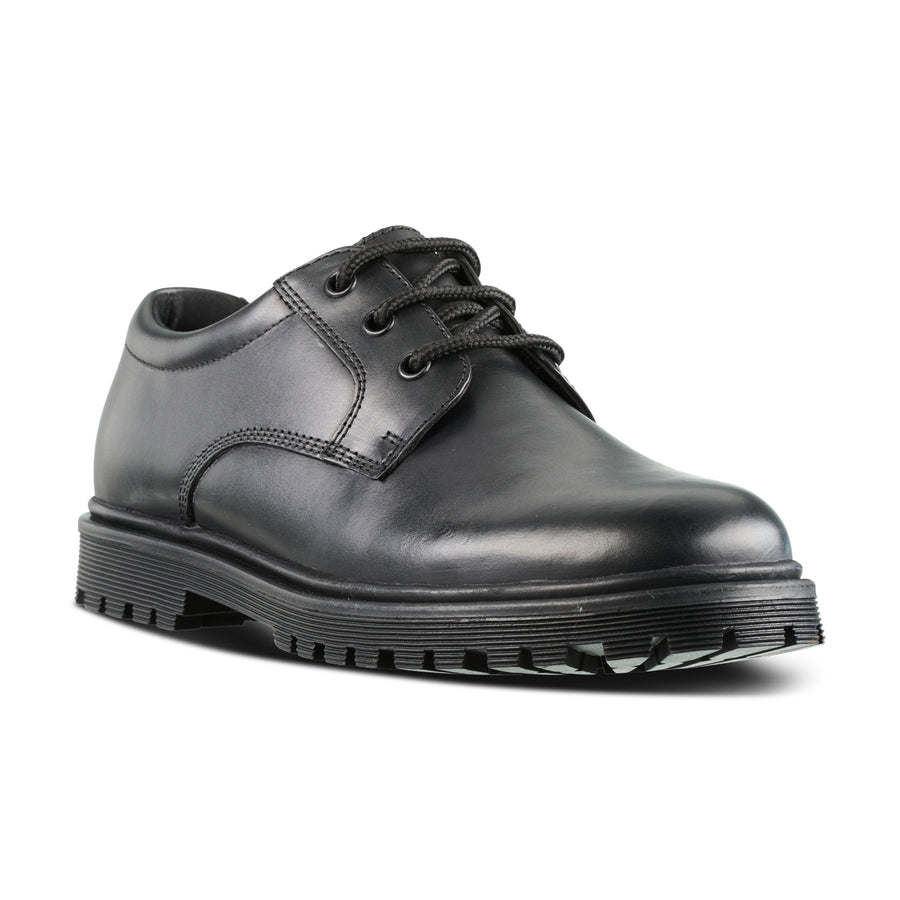 Term Bailey Black Lace Up School Shoe