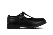 Term Emily Black Buckle School Shoe