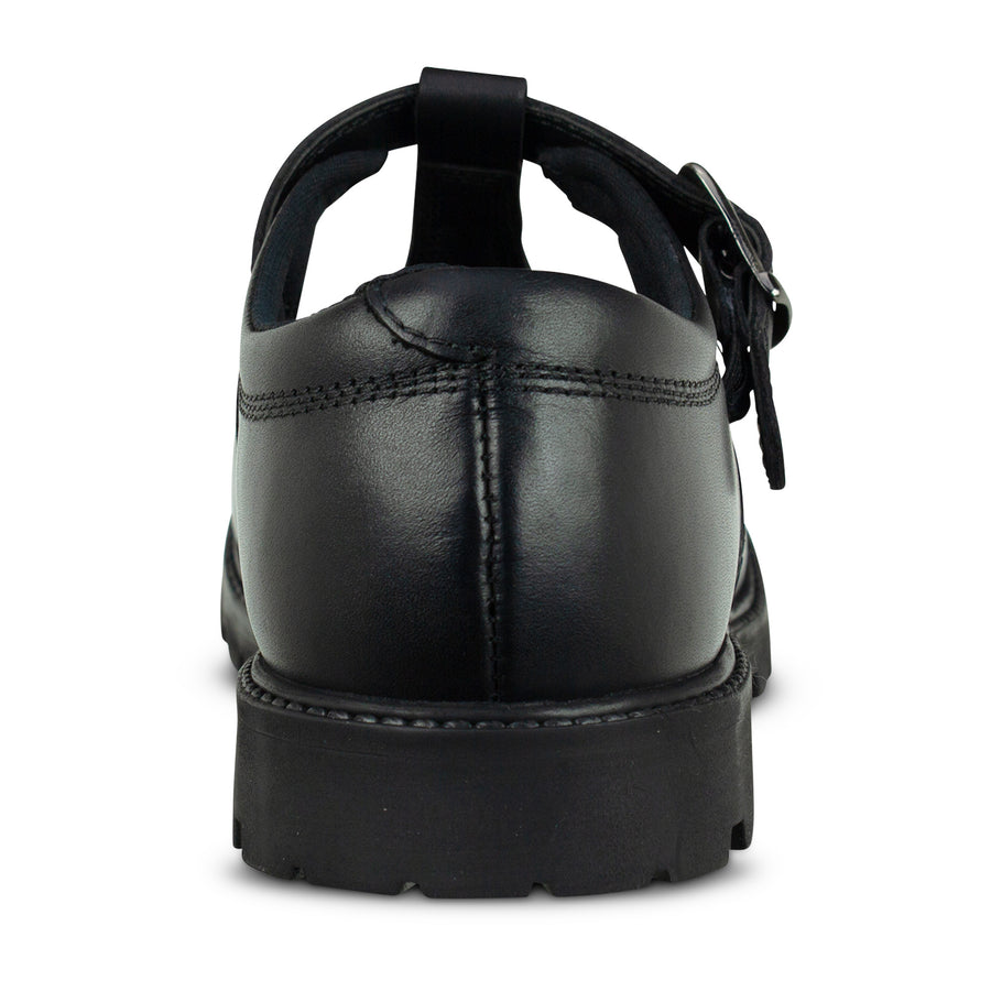 Term Emily Black Buckle School Shoe