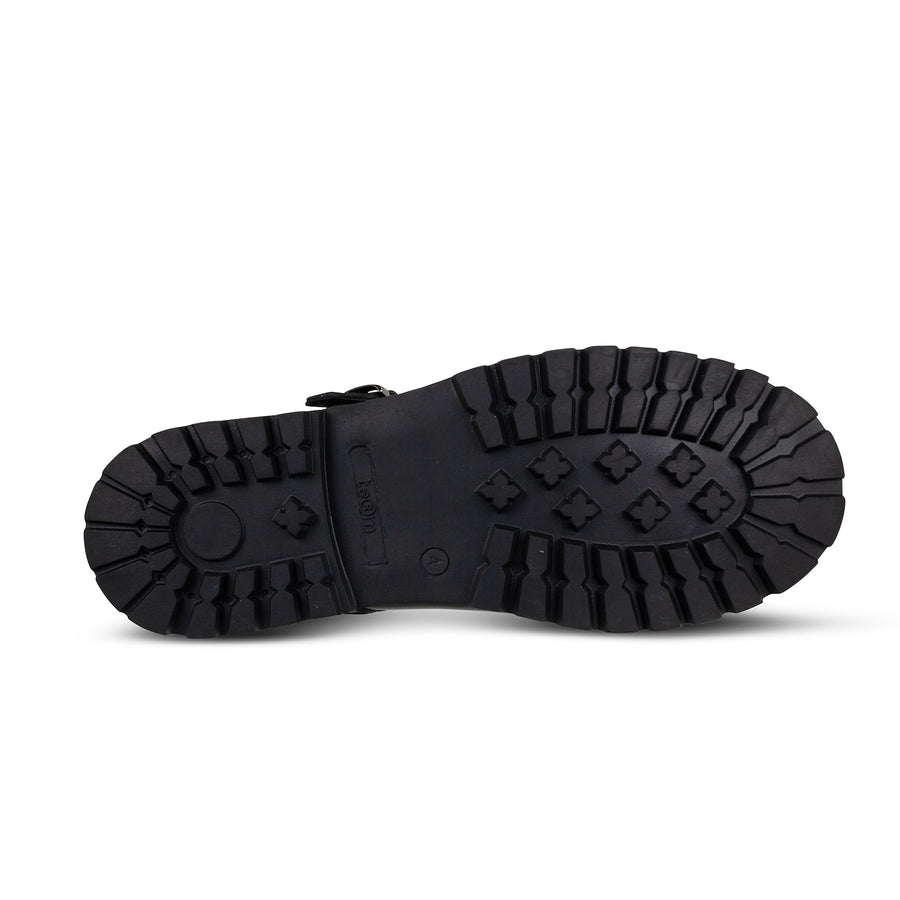Term Emily Black Buckle School Shoe