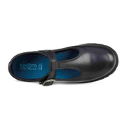 Term Emily Black Buckle School Shoe