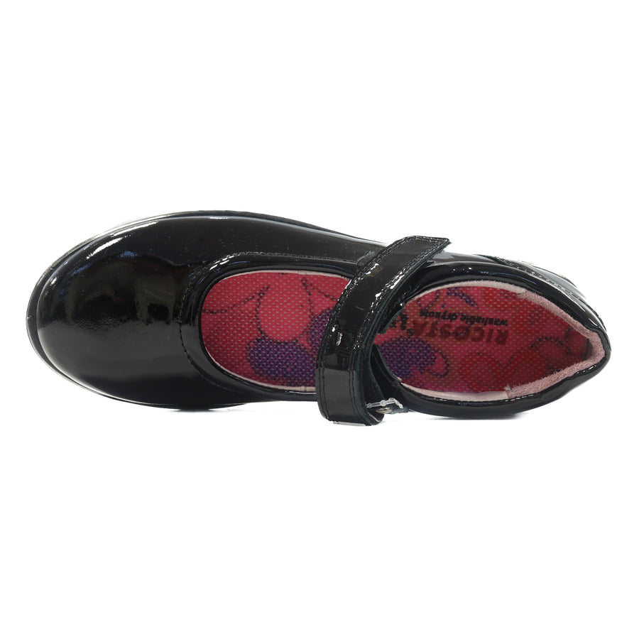 Ricosta Beth Patent W 50 8500103/093 Black School Shoes