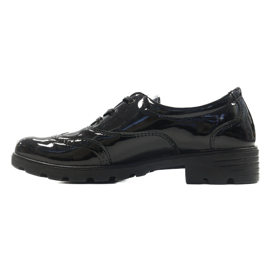 Ricosta Lucy Patent 50 7200302/093 Black School Shoes