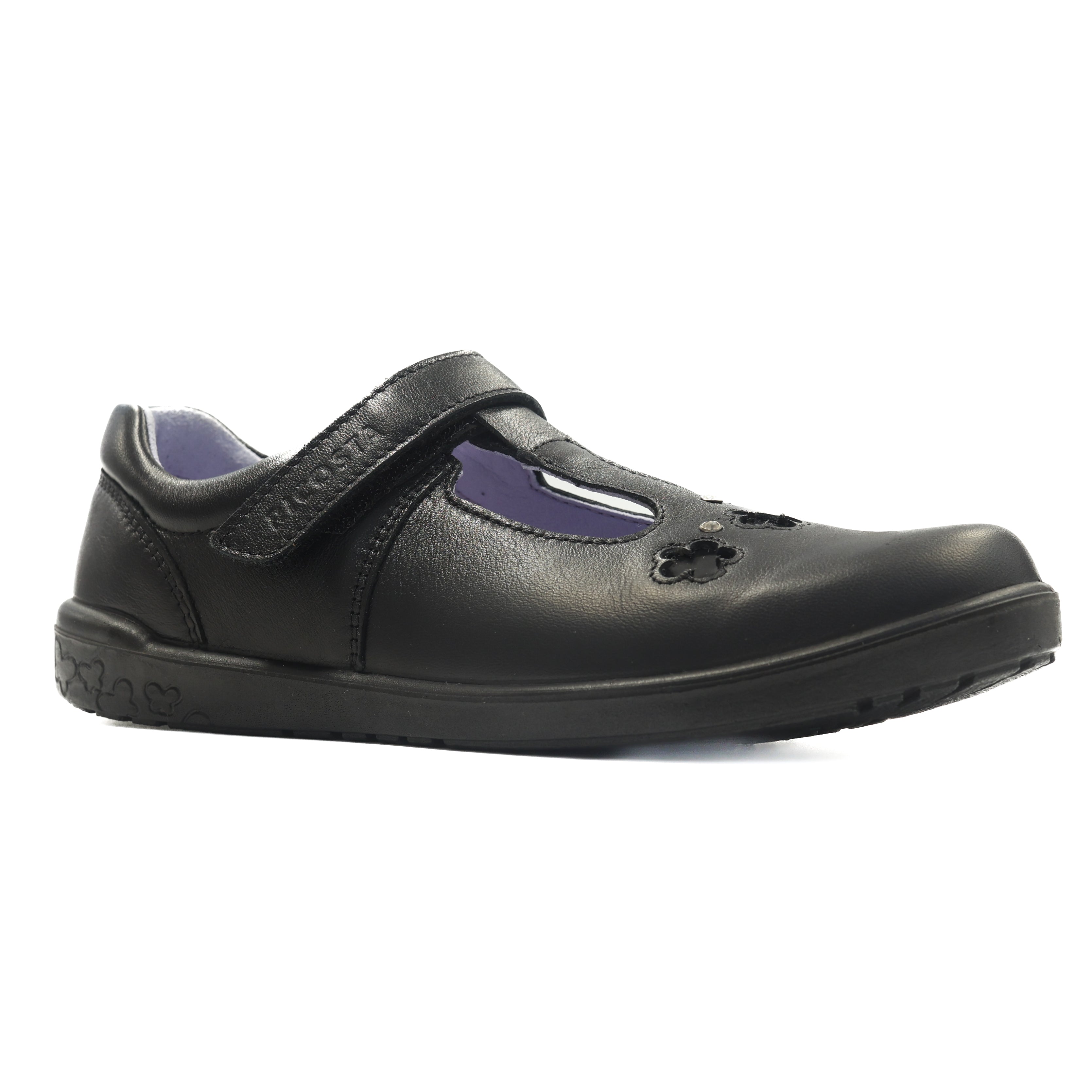 Ricosta Leona 50 8600602/090 Black School Shoes Medium
