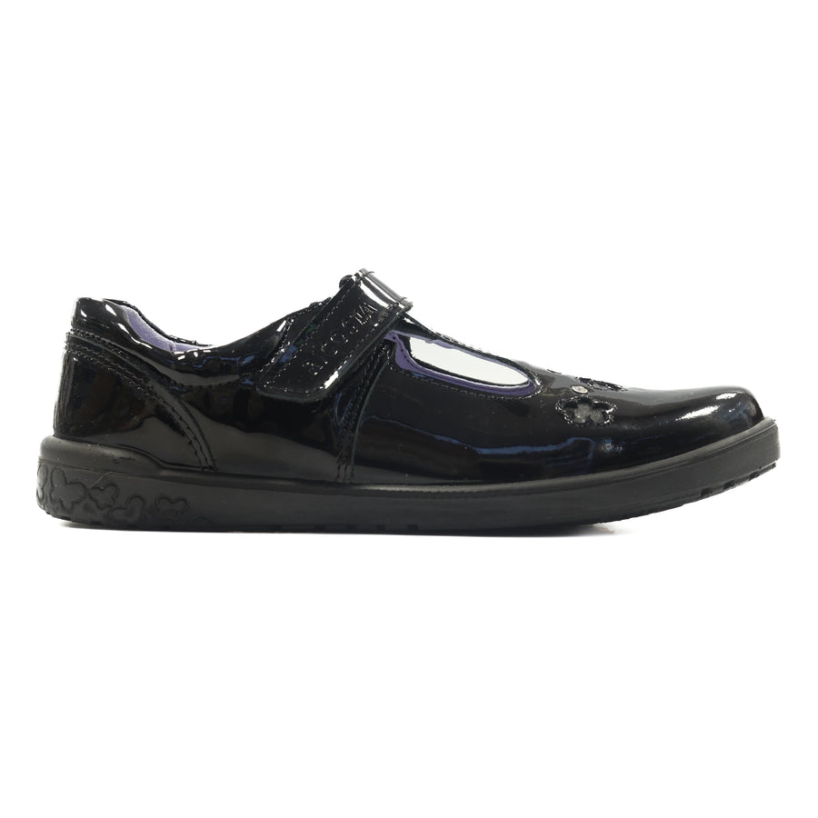 Ricosta Leona 50 8600602/093 Black Patent School Shoes