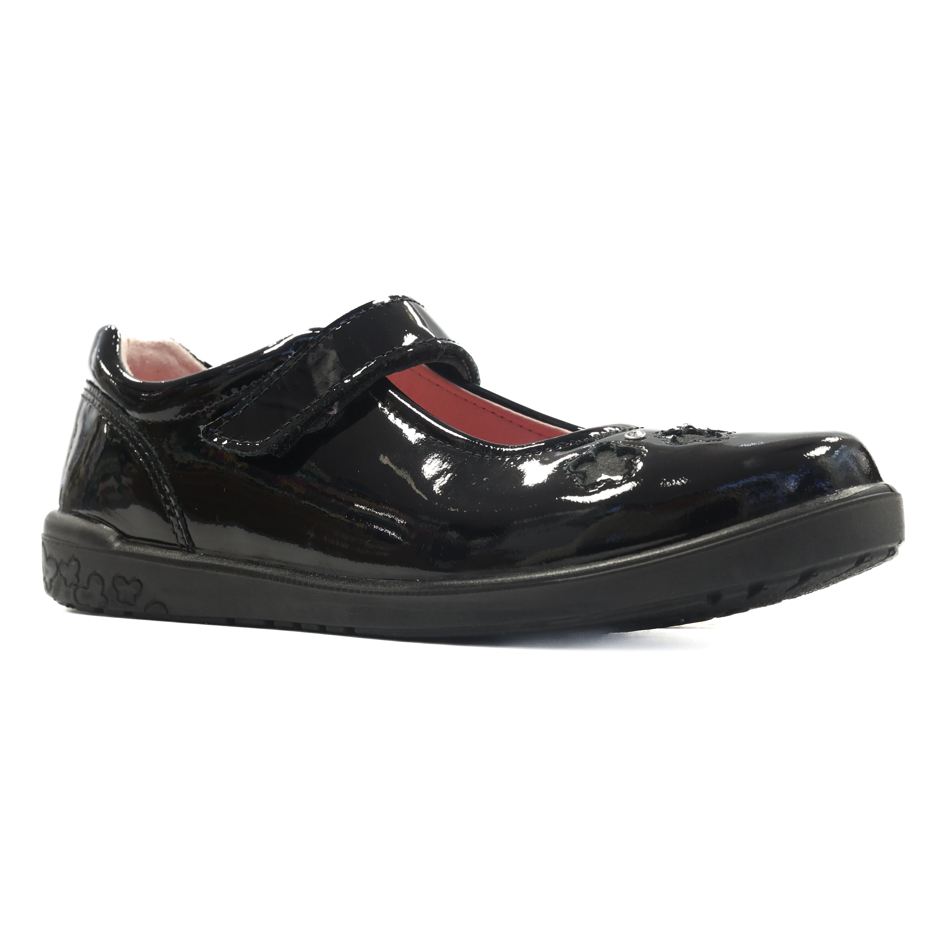 Ricosta Leya Patent 50 8600702/093 Black School Shoes
