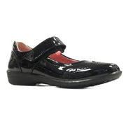 Ricosta Beryl 50 8500402/093 Black Patent School Shoes Medium